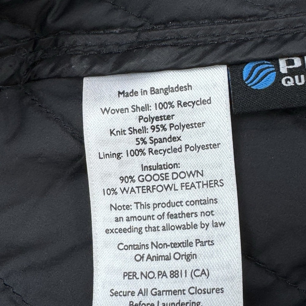 Eddie Bauer MicroTherm EB800 Down Puffer Jacket Women 3X Black First Ascent - Picture 11 of 11